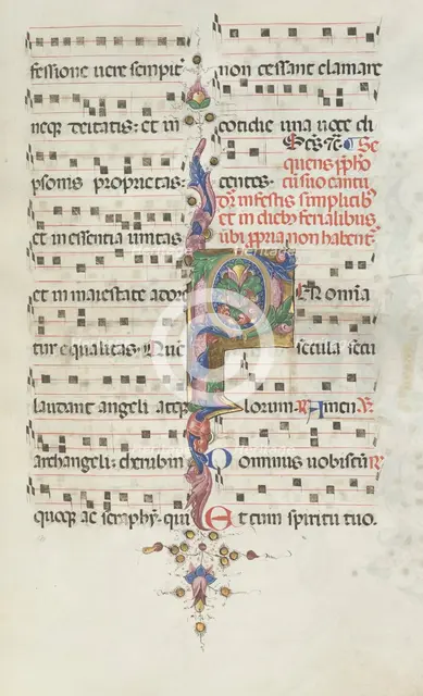 Missale: Fol. 183: Foliage decoration, 1469. Creator: Bartolommeo Caporali (Italian, c. 1420-1503).