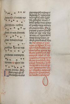 Missale: Fol. 190: Music for various prayers, 1469. Creator: Bartolommeo Caporali (Italian, c. 1420-1503)