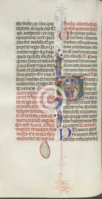 Missale: Fol. 208v: Ascension of Christ, 1469. Creator: Bartolommeo Caporali (Italian, c. 1420-1503).