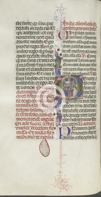 Missale: Fol. 208v: Ascension of Christ, 1469. Creator: Bartolommeo Caporali (Italian, c. 1420-1503).