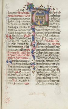 Missale: Fol. 214: Pentecost, 1469. Creator: Bartolommeo Caporali (Italian, c. 1420-1503)