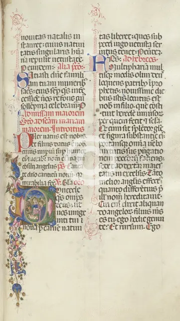 Missale: Fol. 22: Nativity, 1469. Creator: Bartolommeo Caporali (Italian, c. 1420-1503).