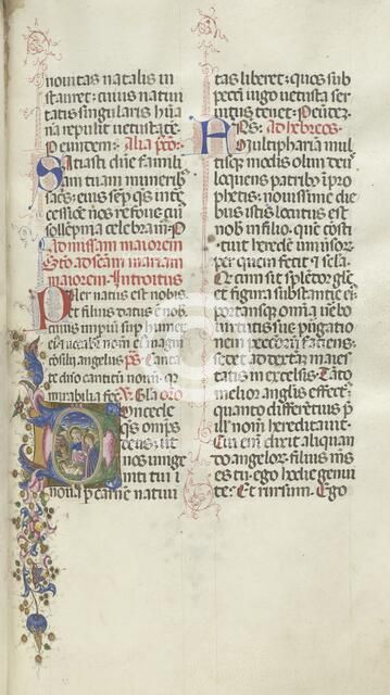 Missale: Fol. 22: Nativity, 1469. Creator: Bartolommeo Caporali (Italian, c. 1420-1503).