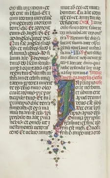 Missale: Fol. 22v: Foliage with Fish, 1469. Creator: Bartolommeo Caporali (Italian, c. 1420-1503)