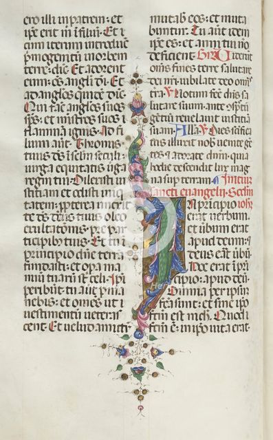 Missale: Fol. 22v: Foliage with Fish, 1469. Creator: Bartolommeo Caporali (Italian, c. 1420-1503).
