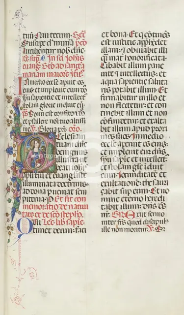 Missale: Fol. 25: Saint John with Eagle, 1469. Creator: Bartolommeo Caporali (Italian, c. 1420-1503).