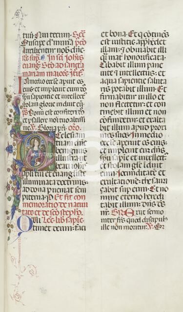 Missale: Fol. 25: Saint John with Eagle, 1469. Creator: Bartolommeo Caporali (Italian, c. 1420-1503).