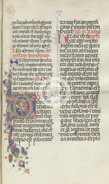 Missale: Fol. 270: Presentation of Christ to Simeon, 1469. Creator: Bartolommeo Caporali (Italian, c. 1420-1503).