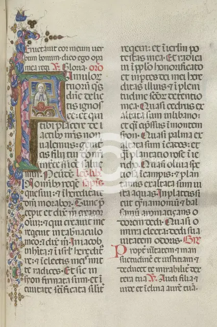 Missale: Fol. 306: Assumption of the Virgin, 1469. Creator: Bartolommeo Caporali (Italian, c. 1420-1503).