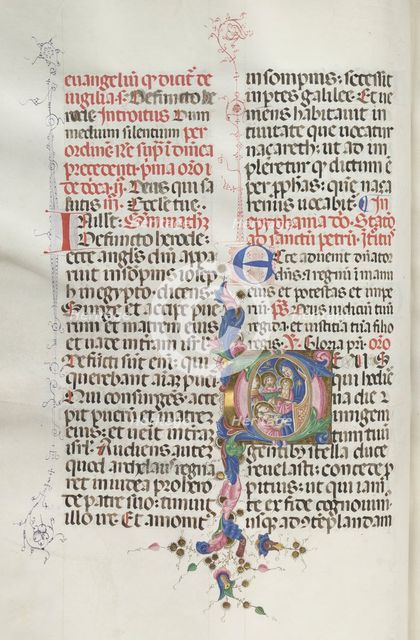Missale: Fol. 30v: Adoration of the Magi, 1469. Creator: Bartolommeo Caporali (Italian, c. 1420-1503).