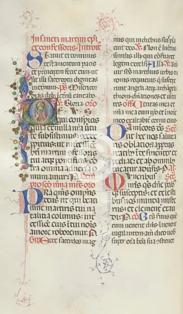 Missale: Fol. 324v: Saint Martin, 1469. Creator: Bartolommeo Caporali (Italian, c. 1420-1503).