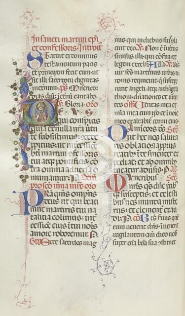 Missale: Fol. 324v: Saint Martin, 1469. Creator: Bartolommeo Caporali (Italian, c. 1420-1503).