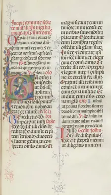 Missale: Fol. 327: Saint Bartholomew, 1469. Creator: Bartolommeo Caporali (Italian, c. 1420-1503)