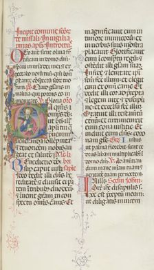 Missale: Fol. 327: Saint Bartholomew, 1469. Creator: Bartolommeo Caporali (Italian, c. 1420-1503)