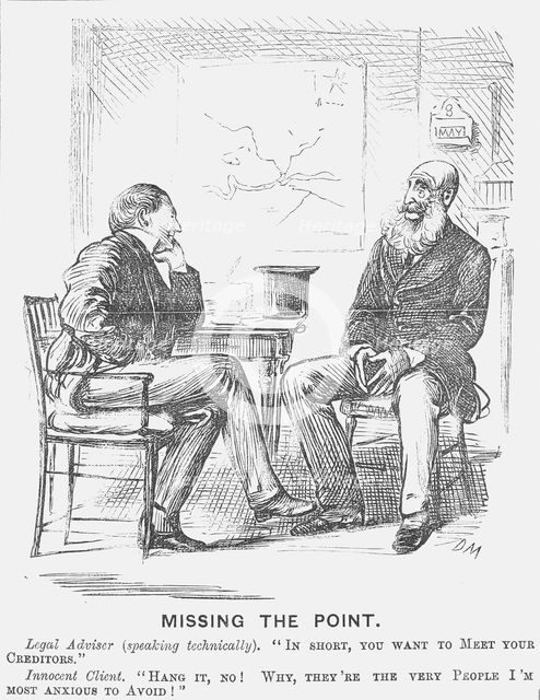 'Missing the Point', 1872. Creator: Unknown.