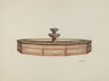 Mission Fountain, 1941. Creator: William Kieckhofel