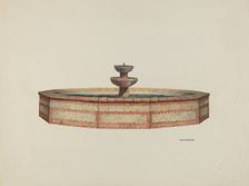 Mission Fountain, 1941. Creator: William Kieckhofel