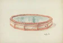 Mission Fountain, c. 1937. Creator: Geoffrey Holt