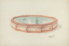 Mission Fountain, c. 1937. Creator: Geoffrey Holt