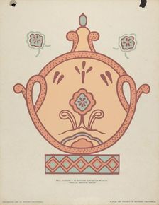 Mission La Purisima Concepcion Wall Painting from the portfolio "Decorative Art...", 1935/1942. Creator: Unknown