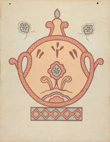 Mission La Purisima Concepcion Wall Painting from the portfolio "Decorative Art...", 1935/1942. Creator: Unknown