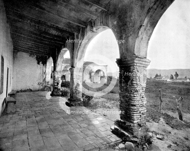 Mission of San Juan, Yosemite Valley, California, USA, 1893.Artist: John L Stoddard