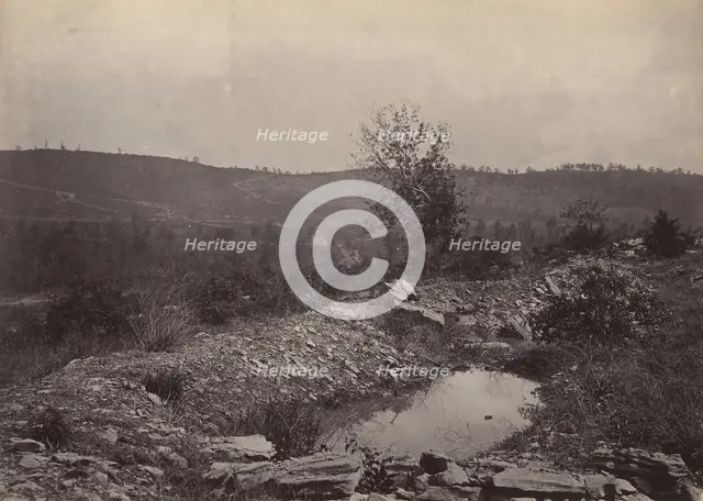 Mission Ridge from Orchard Knob, 1860s. Creator: George N. Barnard.