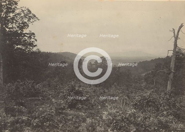 Mission Ridge Scene of Sherman's Attack, 1860s. Creator: George N. Barnard.