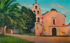 Mission San Diego De Alcala. Founded 1769, California c1941