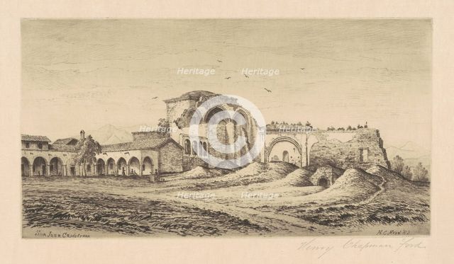 Mission San Juan Capistrano, 1883. Creator: Henry Chapman Ford.