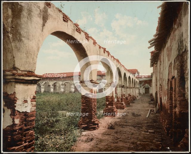 Mission San Juan Capistrano, California, c1899. Creator: William H. Jackson.