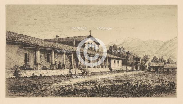 Mission San Luis Obispo, 1883. Creator: Henry Chapman Ford.