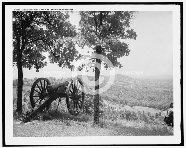 Missionary Ridge from De Long Point, Tennessee, c1902. Creator: William H. Jackson.
