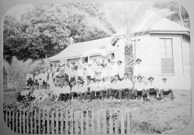 Missionary school, Levuka, Fiji, 1888. Artist: Unknown