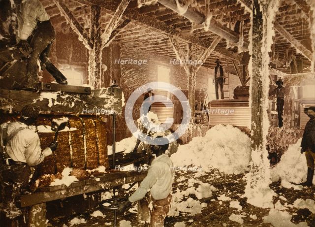 Mississippi cotton gin at Dahomey, c1898. Creator: Unknown.