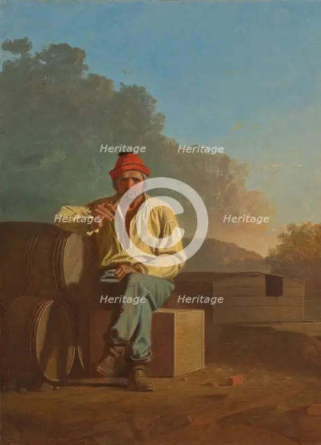 Mississippi Boatman, 1850. Creator: George Caleb Bingham.
