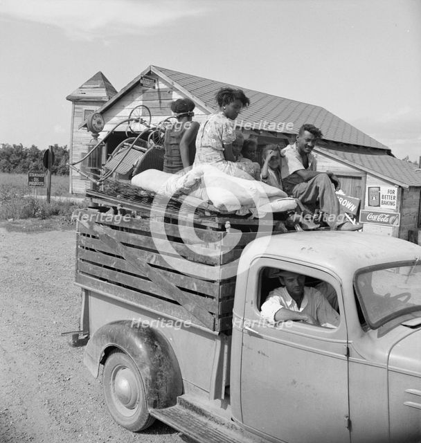 Mississippi Delta, on Mississippi Highway No. 1 between Greenville and Clarksdale , 1938. Creator: Dorothea Lange.