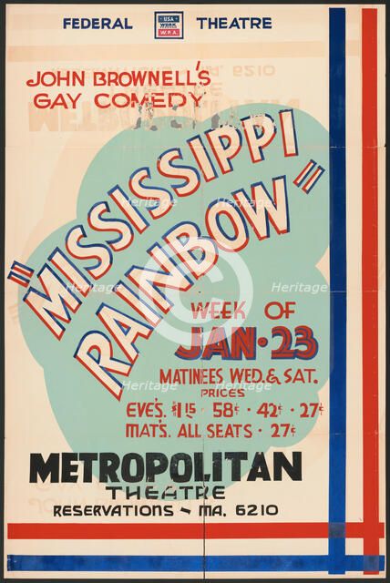 Mississippi Rainbow, Seattle, 1938. Creator: Unknown.