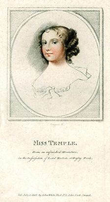 Miss Temple c1720Artist: Bocquet