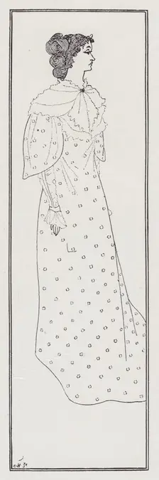 Miss Winifred Emery, 1894. Creator: Aubrey Beardsley
