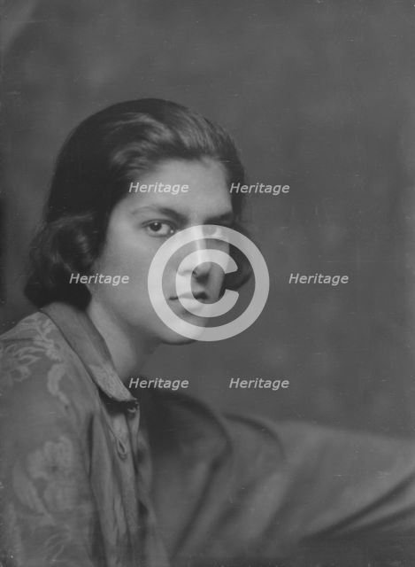 Miss Wittenburg, portrait photograph, 1919 Mar. 27. Creator: Arnold Genthe.