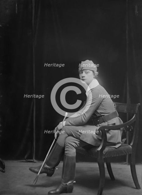 Miss A. Berg, portrait photograph, 1918 Nov. 11. Creator: Arnold Genthe.