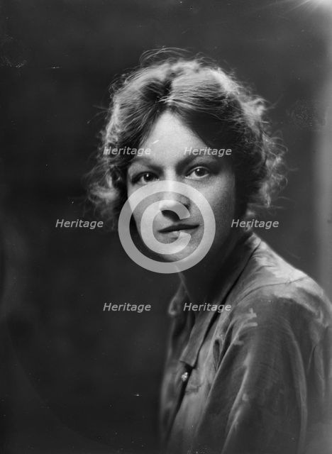 Miss A.G. Sauer, portrait photograph, 1919 July 3. Creator: Arnold Genthe.