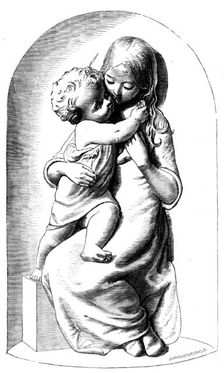 "Miss Agnes Gladstone and her Brother Herbert, Children of the Rt. Hon. W. E. Gladstone, M.P., marbl Creator: Harvey Orrin Smith