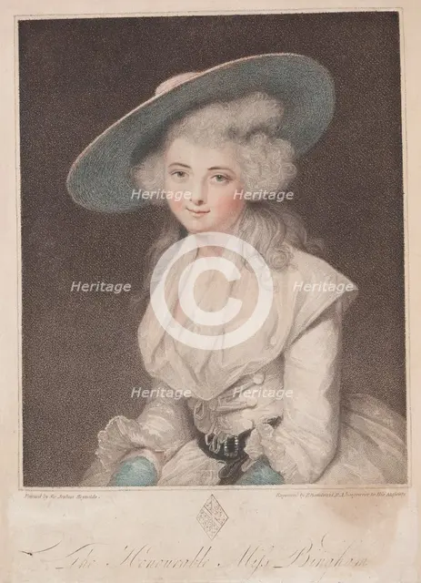 Miss Anne Bingham. Creator: Francesco Bartolozzi (British, 1727-1815).
