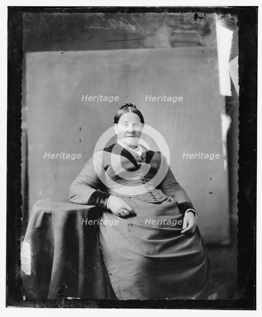 Miss Ballenger, great-grandmother of (Grace and Gladys Price), between 1865 and 1880. Creator: Unknown.