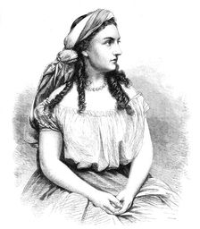 Miss Bateman as Leah, at the Adelphi Theatre, 1864. Creator: Unknown