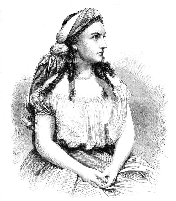 Miss Bateman as Leah, at the Adelphi Theatre, 1864. Creator: Unknown.