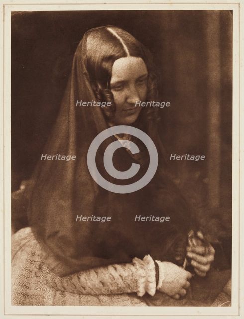 Miss Binney (later Mrs. James Webster), between 1843 and 1847. Creators: David Octavius Hill, Robert Adamson, Hill & Adamson.