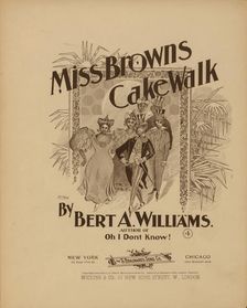 Miss Brown's cake-walk 1896. Creator: DeKalb